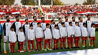 منتخب سوريا قبل بدء مباراته أمام أستراليا في كأس آسيا