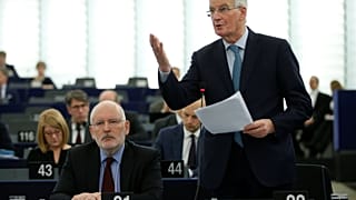 Michel Barnier no Parlamento Europeu
