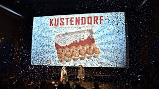 Glitterregen bei der Preisverleihung