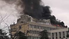 لحظه انفجار در ساختمان دانشگاه لیون