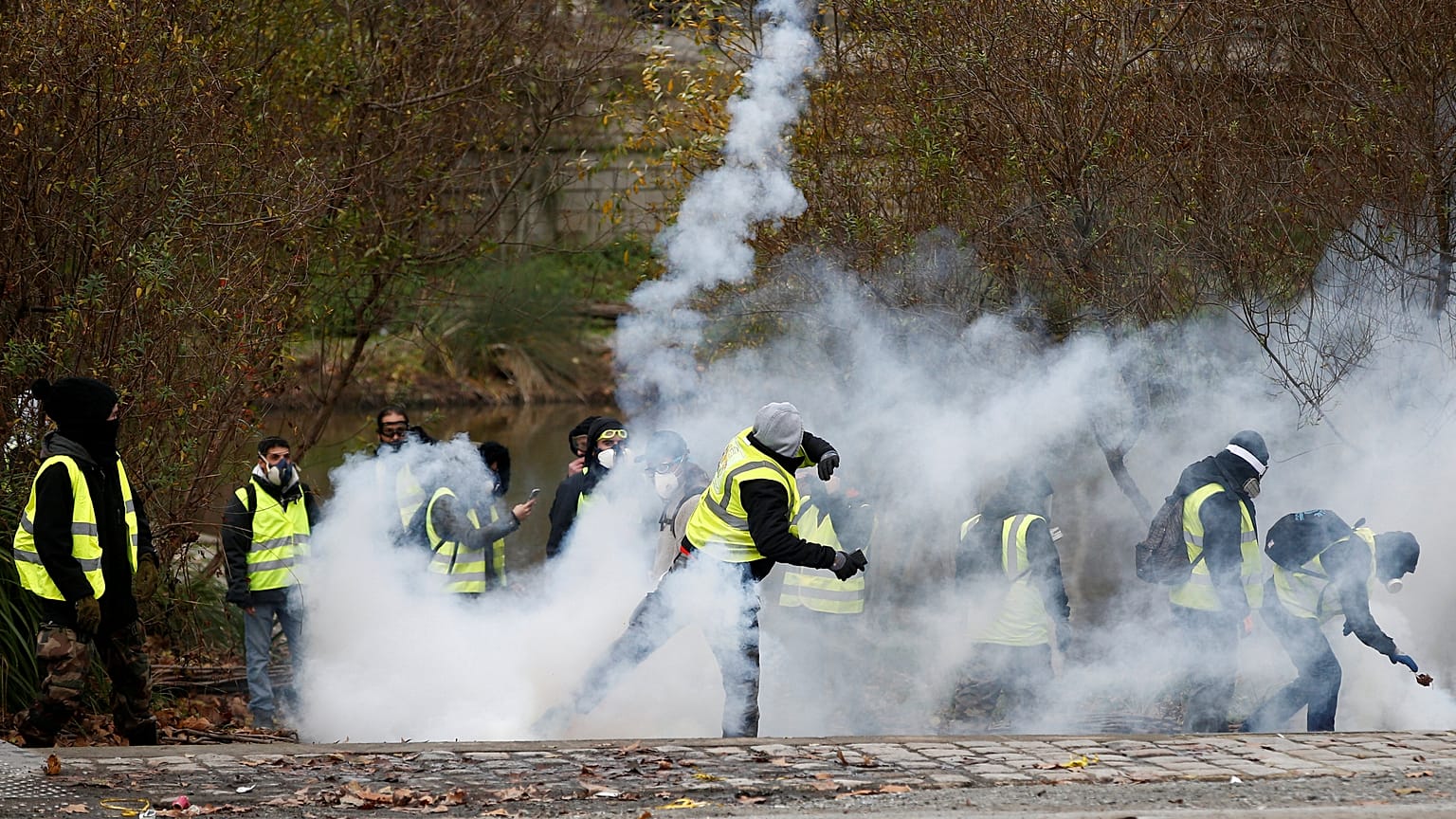 Photo pretexte, manifestation à Nantes, 22 décembre 2018