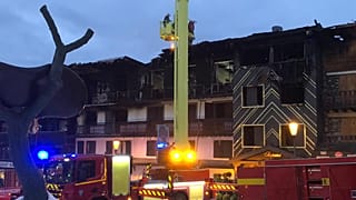 Rescue workers at the scene of the incident