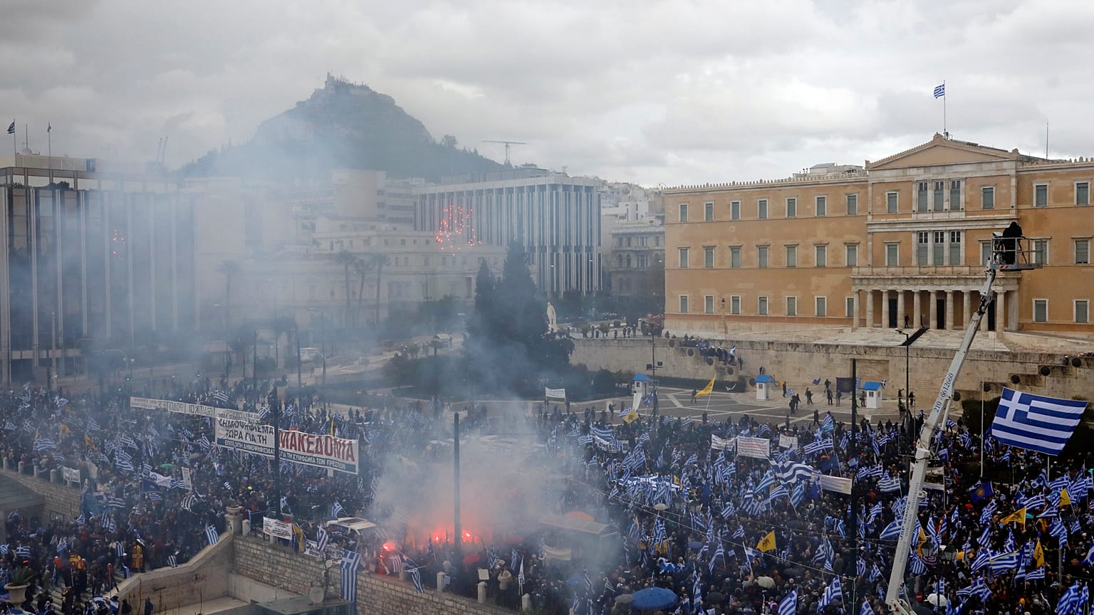 Τραυματίες στο συλλαλητήριο για τη Συμφωνία των Πρεσπών