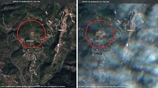 Obras de excavación visibles desde el espacio