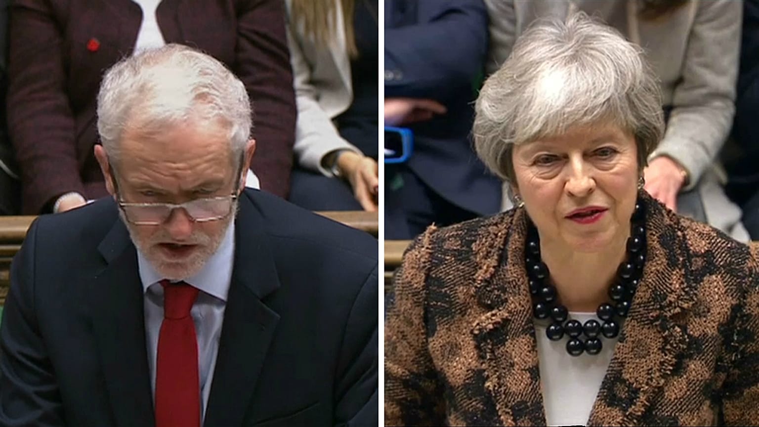 Trabalhista Jeremy Corbyn acusa Theresa May de "farsa" para... inglês ver