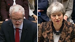 Trabalhista Jeremy Corbyn acusa Theresa May de "farsa" para... inglês ver