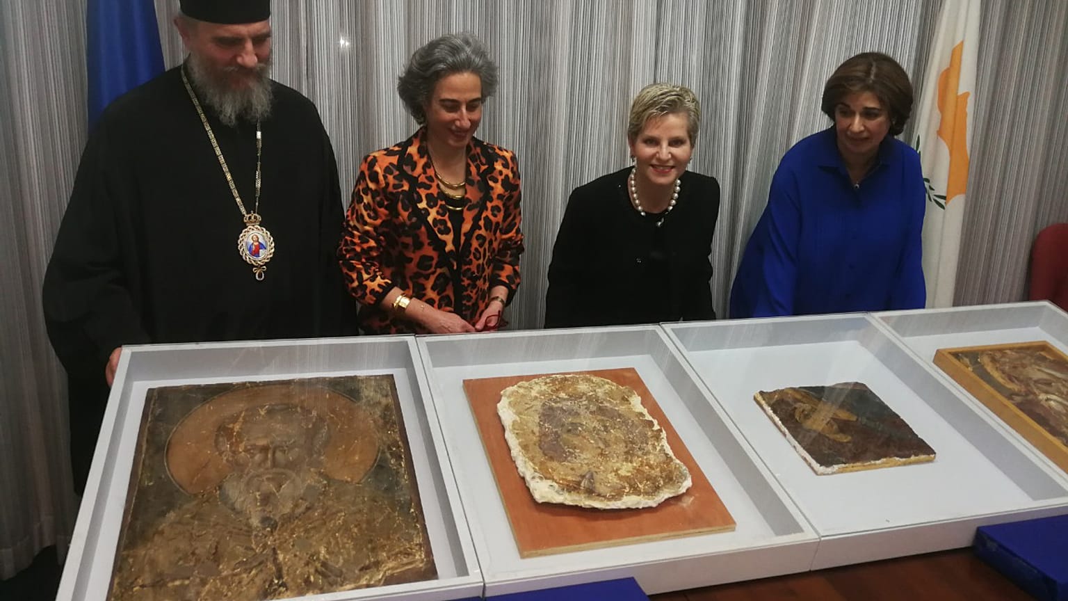 Επιστρέφουν στην Κύπρο μετά από 45 χρόνια τοιχογραφίες που κλάπηκαν από τα κατεχόμενα