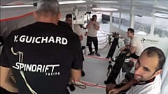 Die Spindrift-Crew auf ihrem Boot