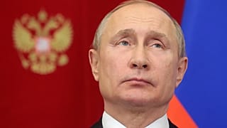 Russian president Vladimir Putin attends an event in Moscow.