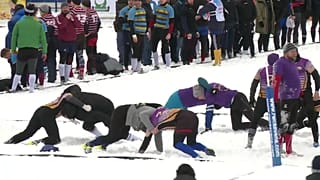 Снежное регби в Зеленограде