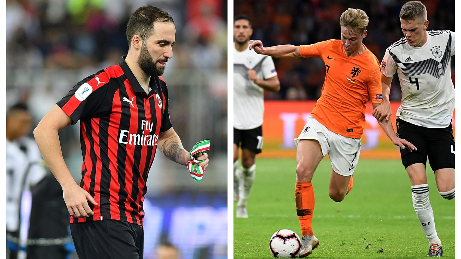 De Jong al Barça, Higuaín al Chelsea