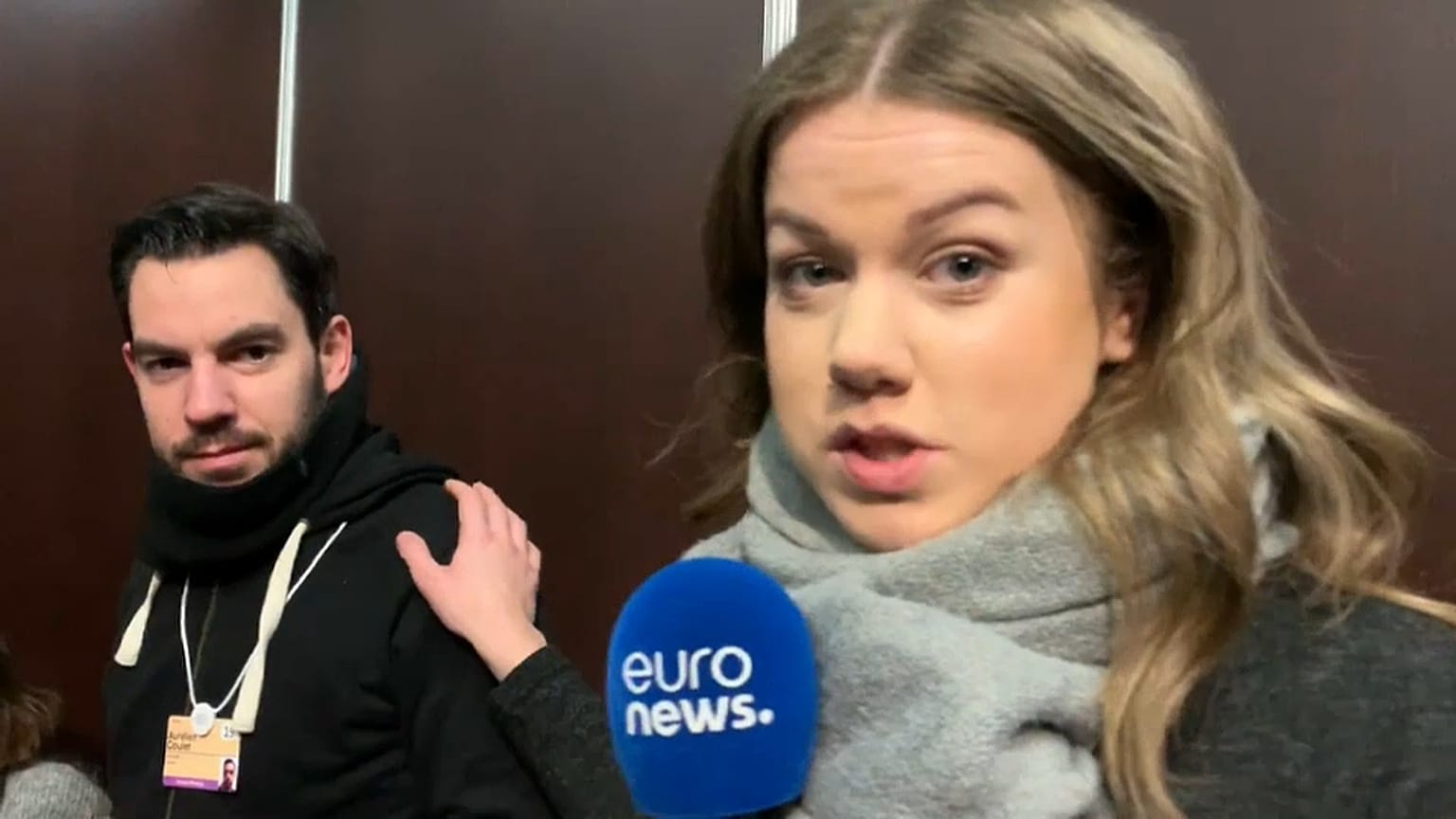 Aurelien and Sasha at Davos