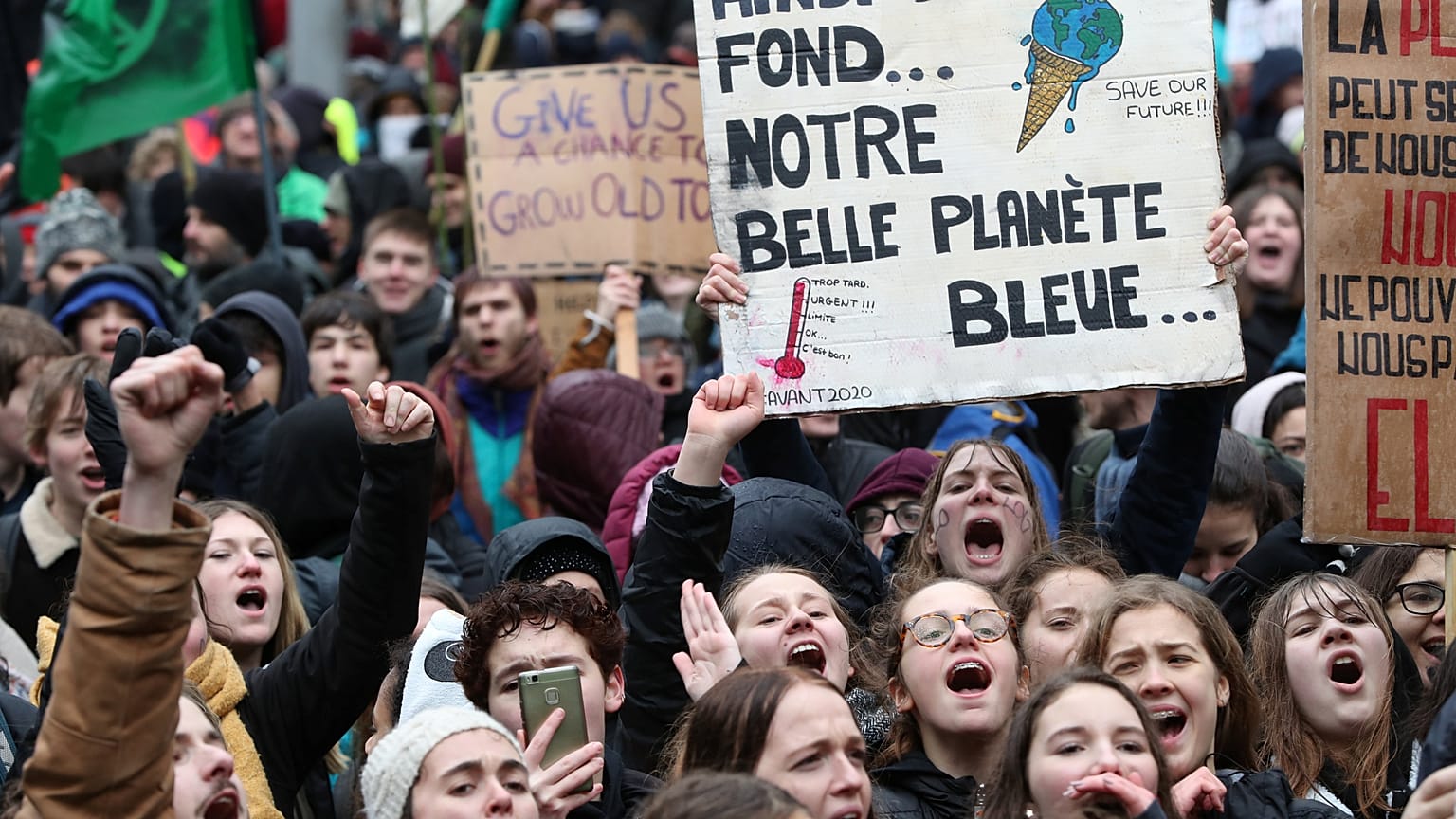 The best signs at the March for Climate in Brussels