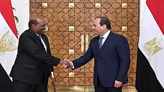 الرئيس المصري عبد الفتاح السيسي يستقبل نظيره السوداني عمر البشير في القاهرة
