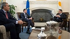 Συνάντηση Προέδρου Αναστασιάδη - Αντιπροέδρου Κομισιόν Κατάινεν
