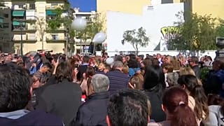 Julen: Malaga residents release white balloons in tribute to toddler  