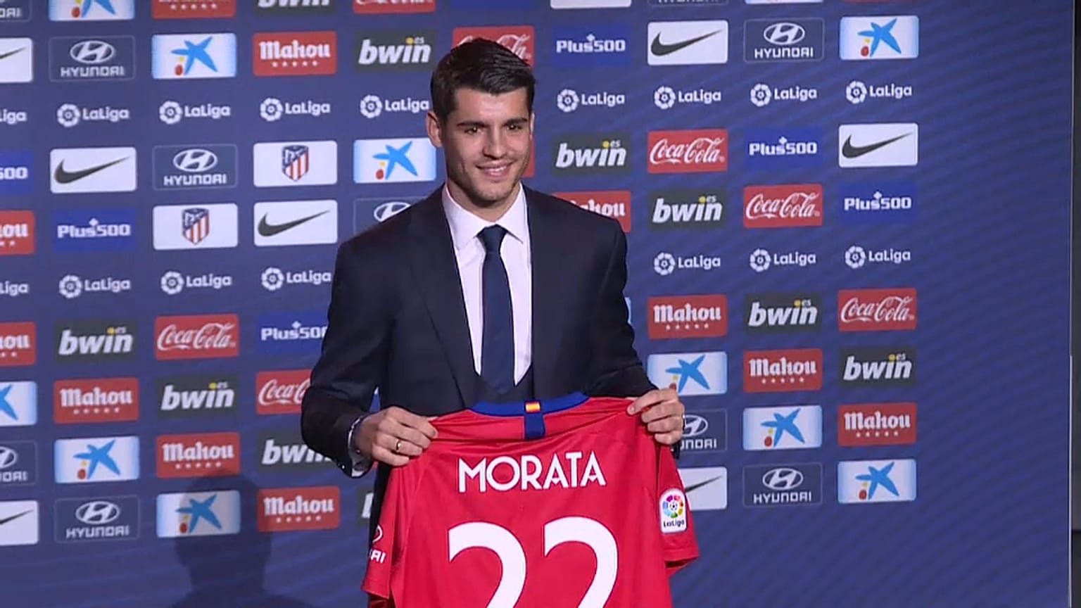 Álvaro Morata ya ejerce de jugador 'colchonero'