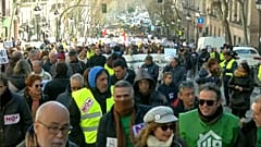 Στους δρόμους της Μαδρίτης συνταξιούχοι και οδηγοί ταξί