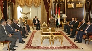 بارزانی با هیئتی از مخالفان سوریه دیدار کرد