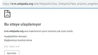 Türkiye'de engellenen site sayısında 2013'ten beri 'dramatik' artış