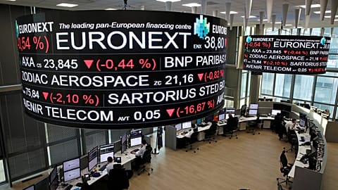 Paris stock exchange, operated by Euronext NV