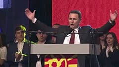 Nikola Gruevszki egy nagygyűlésen