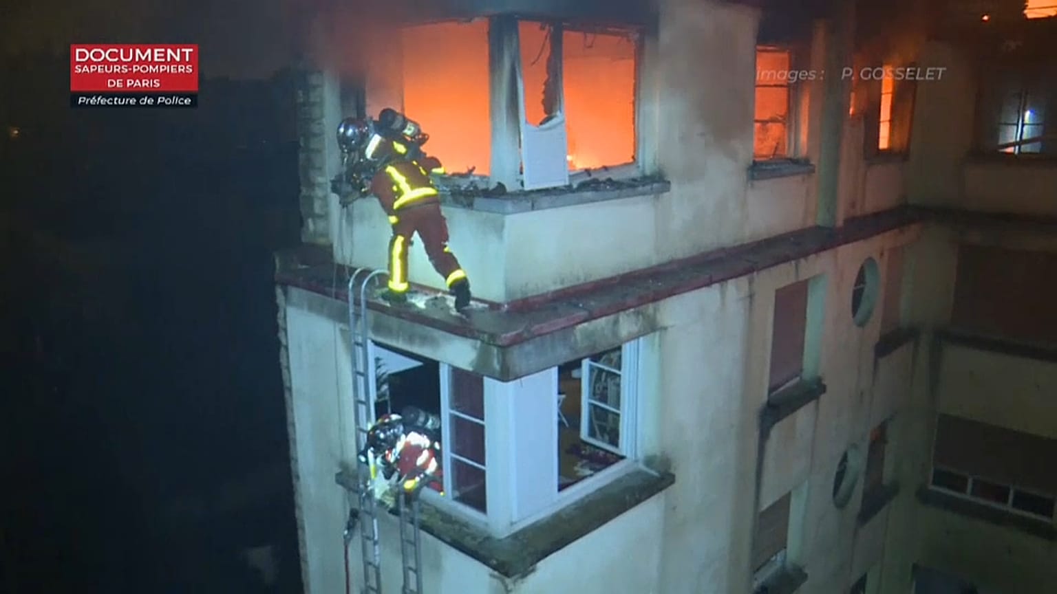 Incendio de origen criminal en París