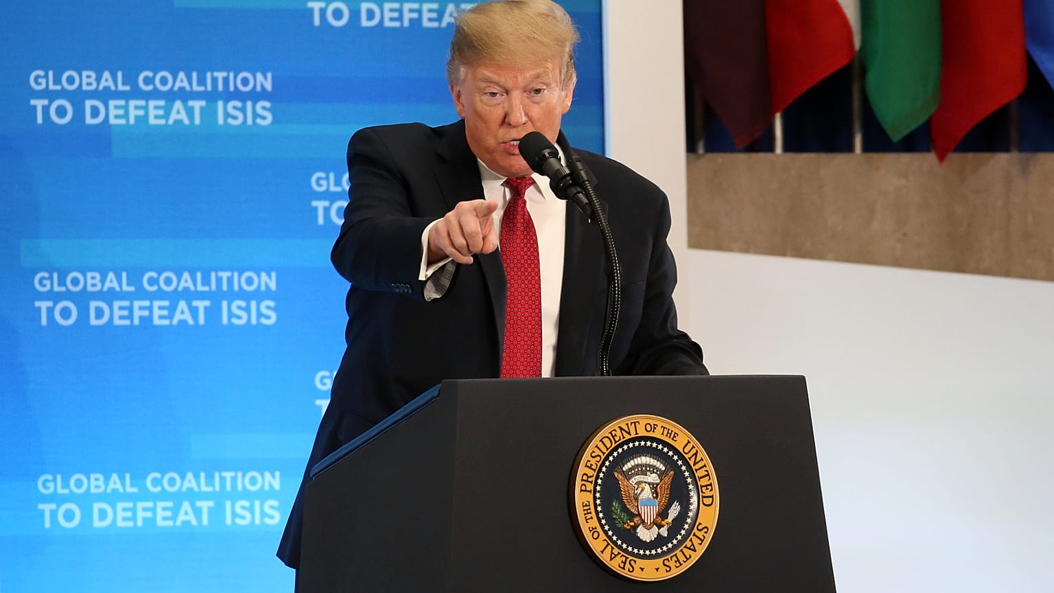 Trump: IŞİD'in kontrol ettiği bölgeler gelecek hafta tamamen temizlenmiş olacak