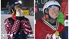 Буров и Романовская - чемпионы мира в лыжной акробатике