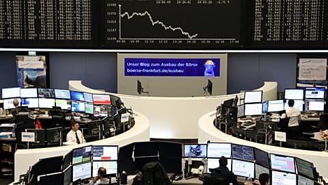 German share price index DAX graph in frankfurt