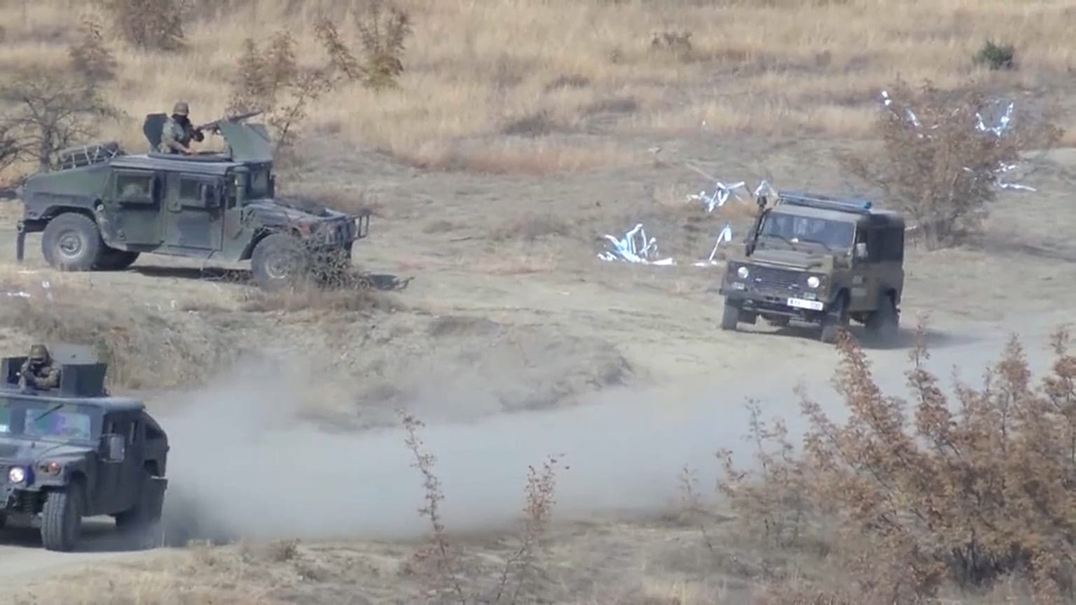 Military vehicles from the army of North Macedonia