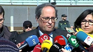 Torra visita independentistas catalães que vão a julgamento