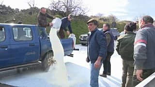 Revolta entre produtores de leite na Sardenha