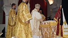 Λειτουργία στην εκκλησία του Αγ. Χαραλάμπους στο Τσεσμέ