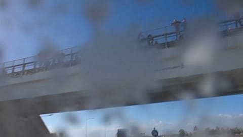 Milchregen auf der Autobahn