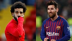 جمهور مواقع التواصل يتساءل .. هل التقى محمد صلاح وليونيل ميسي فعلاً؟ 