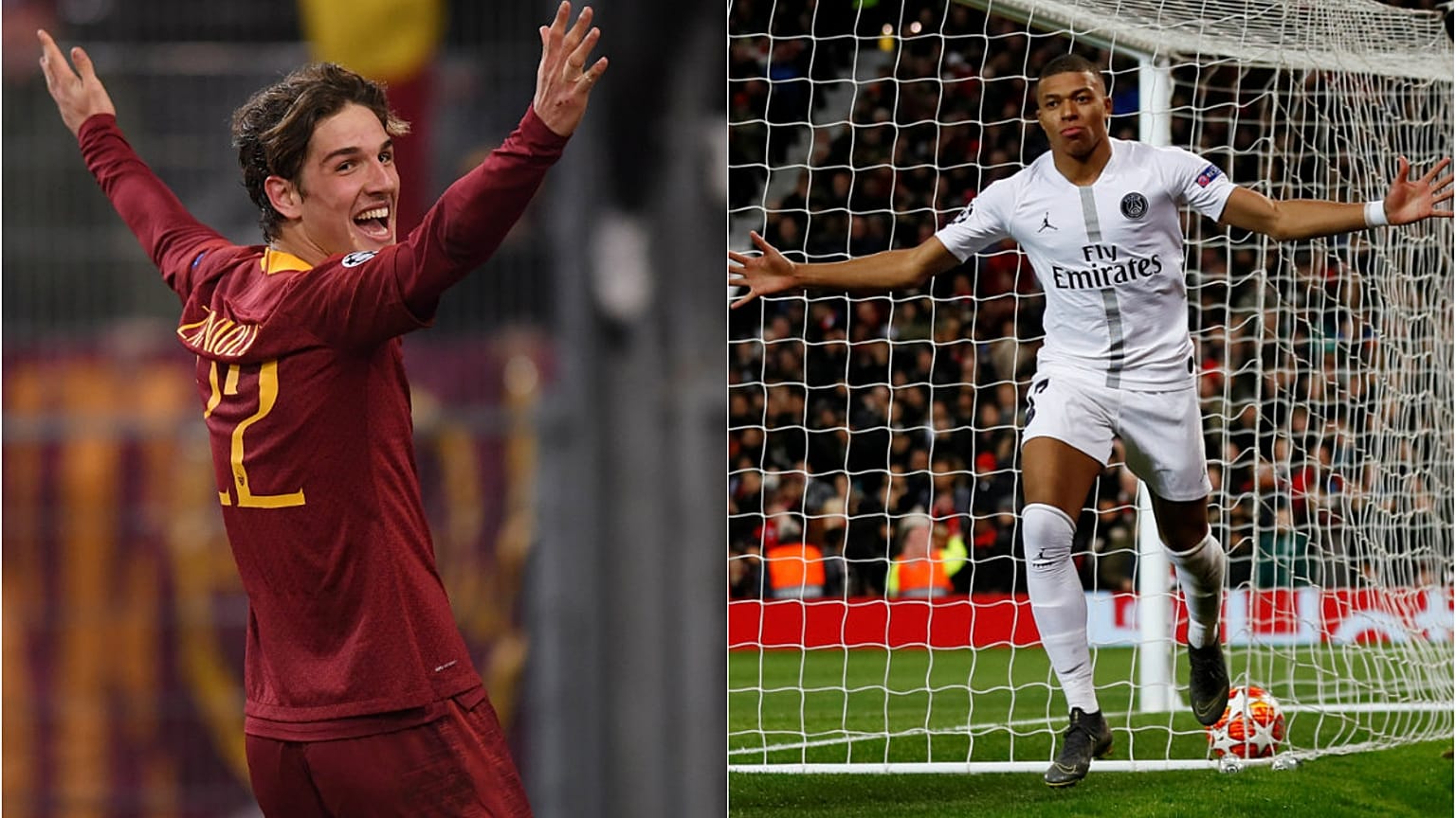 PSG tur kapısını 2-0 ile araladı, Roma genç Zaniolo ile avantaj yakaladı