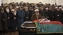 تشییع جنازه نخستین رئیس دولت اسلامی افغانستان 