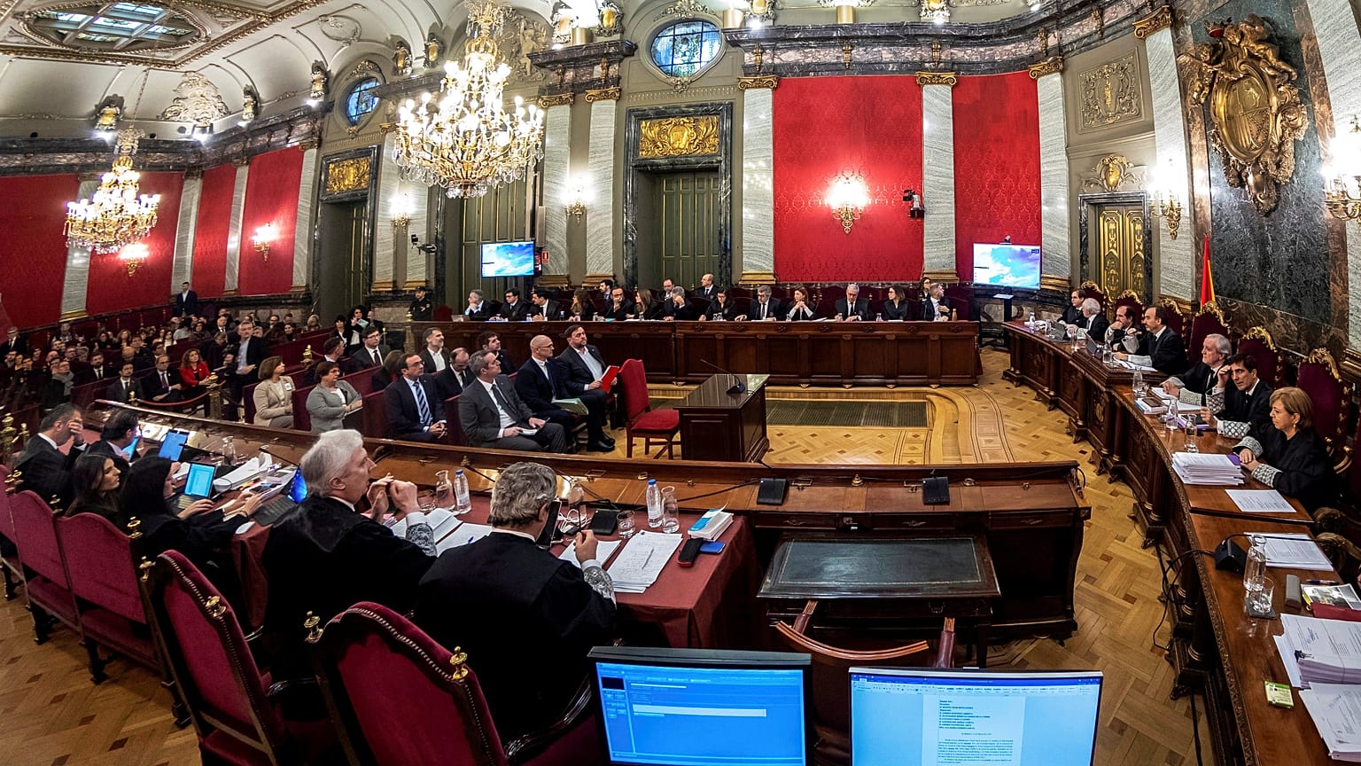 La acusación toma la palabra en el juicio a los líderes del "procés"