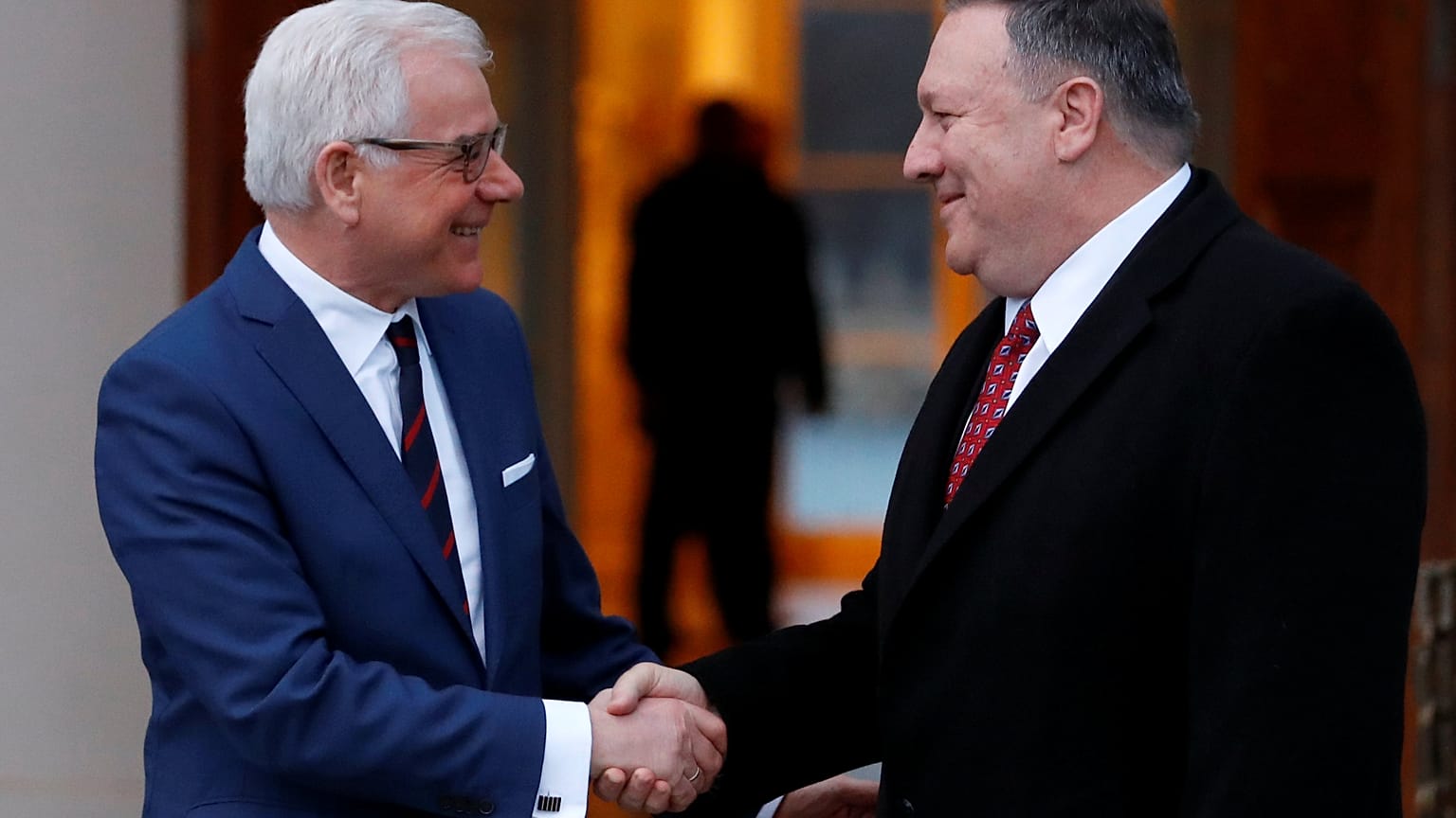 Polonya Dışişleri Bakanı Jacek Czaputowicz / ABD D.İ.B Mike Pompeo