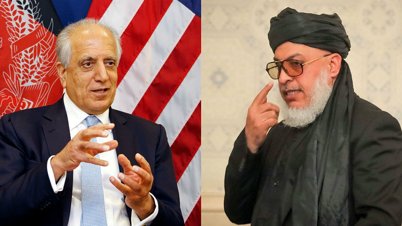 ABD Temsilcisi Zalmay Halilzad, Taliban Temsilcisi Abbas Stanakzai