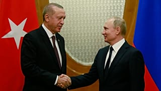 Cumhurbaşkanı Recep Tayyip Erdoğan, Rusya lideri Vladimir Putin