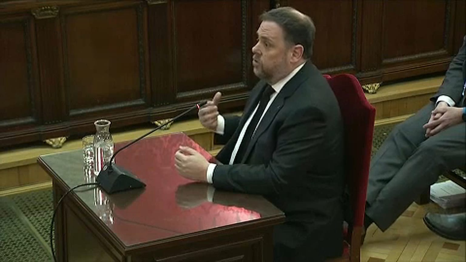 Junqueras niega violencia en proceso secesionista catalán