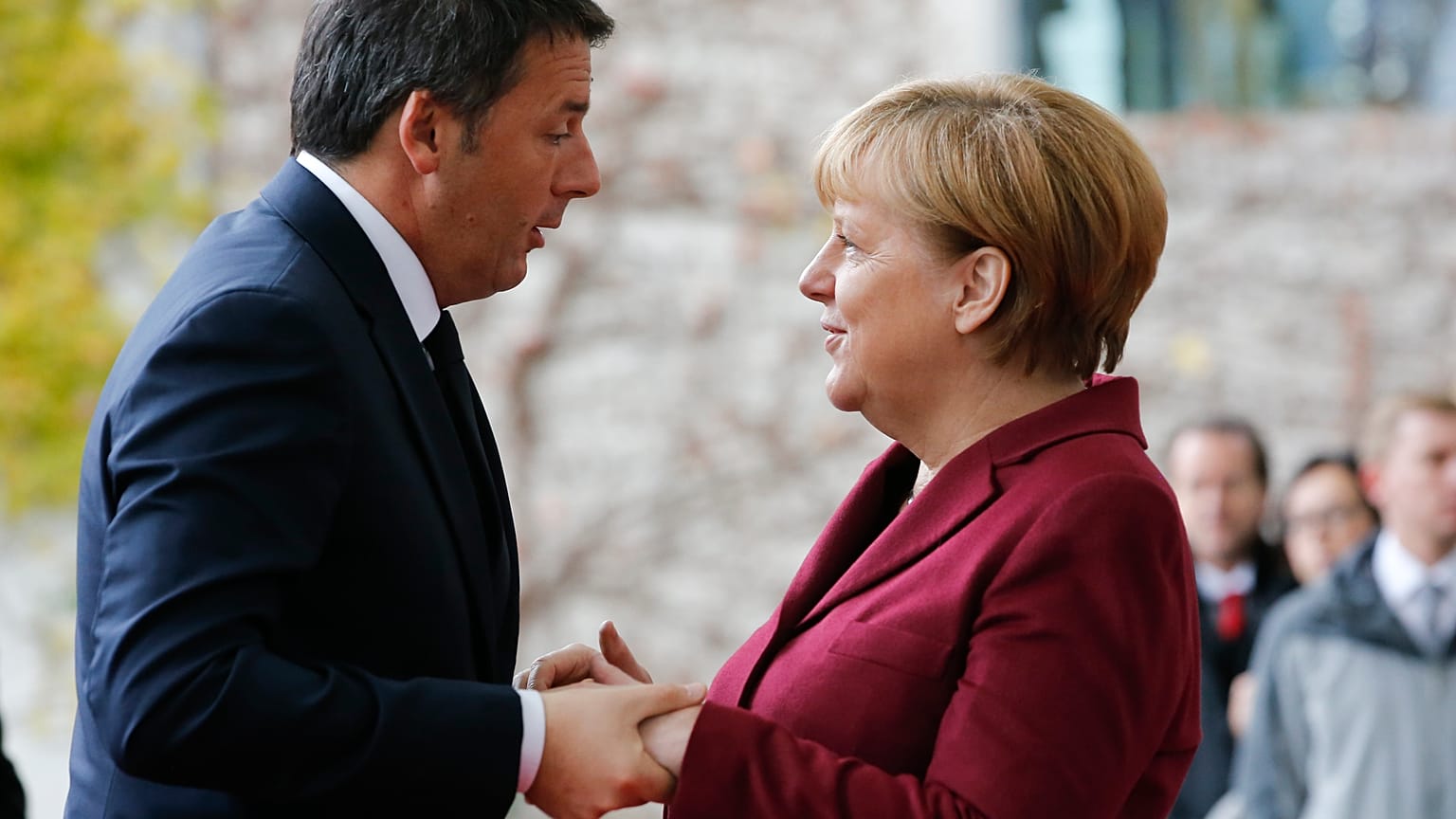Matteo Renzi und Angela Merkel im Jahr 2016.