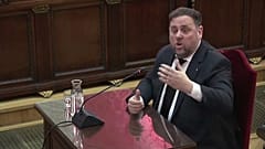 Former Catalan Vice President Oriol Junqueras testifies before judges