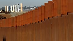 Prototypes for Trump's border wall between Mexico and the United States