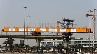 موقع إنشاء بمشروع مترو الرياض