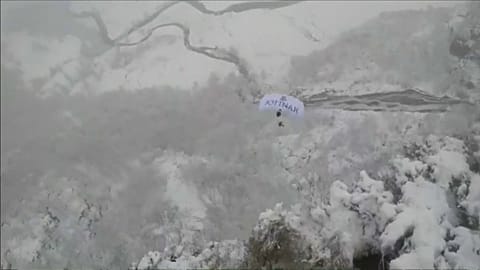 Milk protests and daring jumps: No Comment of the week