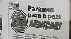 Una huelga de funcionarios paraliza Portugal
