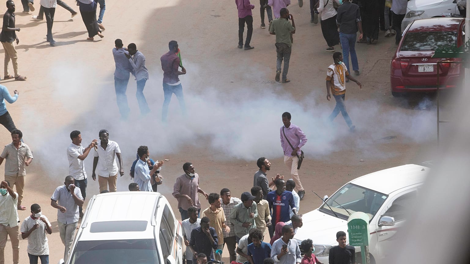 جانب من المظاهرات في السودان
